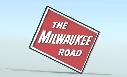 Milwaukee Road sign