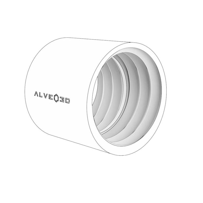Semi-rigid straight hose fitting