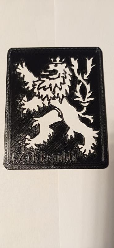 Czech lion -stencil