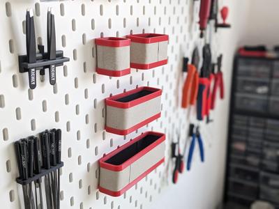 Cardboard Skadis Bins