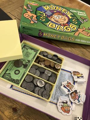 Money Bags Board Game Money Tray