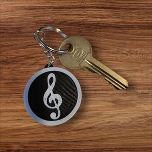 Keychain Violin Key