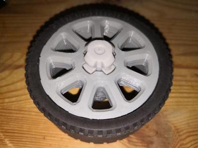 Rim for Dirt Crusher with normal tires, Lego compatible ish
