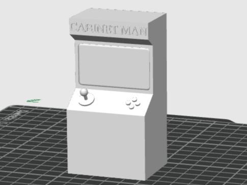 Cabinet Man Arcade Game (Lemon Demon)