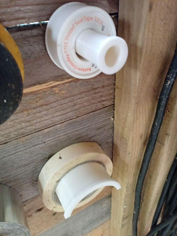 Wall mounted tape holders