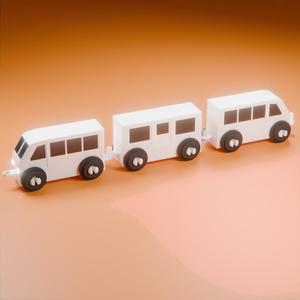 Passenger Train for IKEA wooden tracks