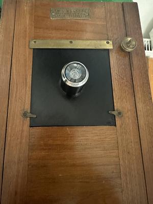 Vintage wooden camera 13x18 Peephole adapter