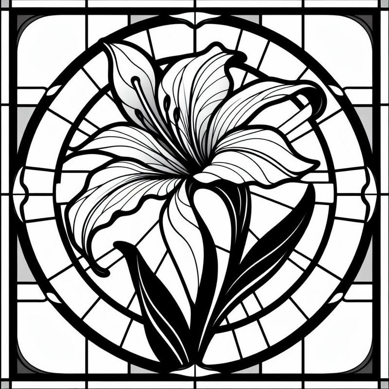 Wall art / coaster: Lily