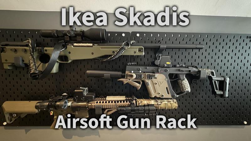 IKEA SKADIS AIRSOFT GUN RACK - RIFLES
