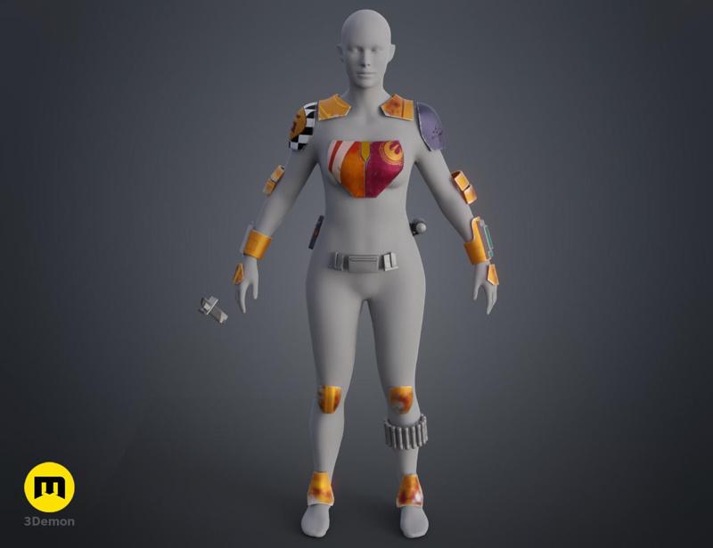 Sabine Wren's armor - The Star Wars wearable 3D PRINT MODEL