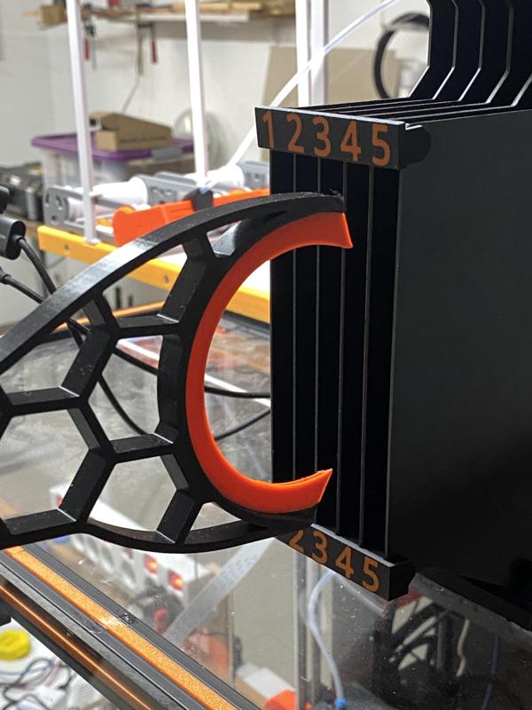 Reinforced and Numbered MMU3 Plateholder for Loading Fork MK4