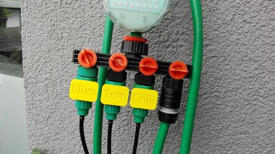 Signs for Garden Connector drip irrigation (with sourcefile)