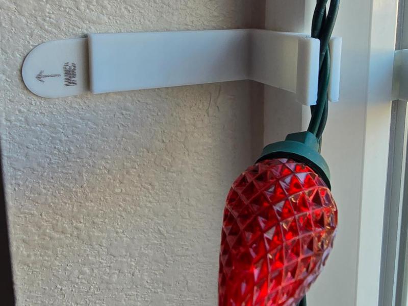 Christmas Light Window Bracket