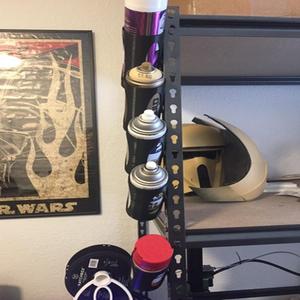 Keyhole Mounted Spray Can Holder