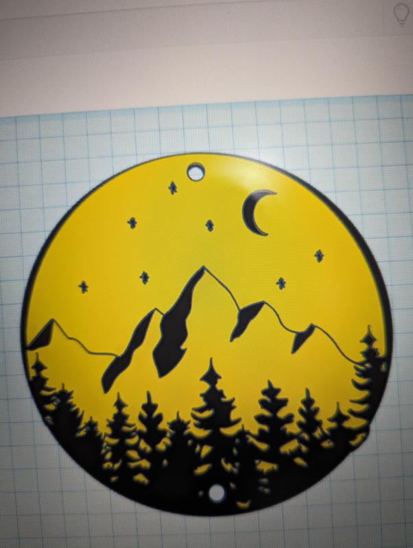 Moon and Mountain sign
