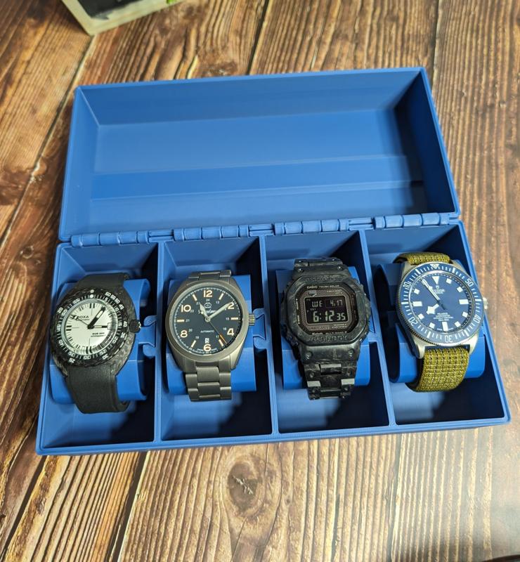 Four Slot Print in Place Watch Box
