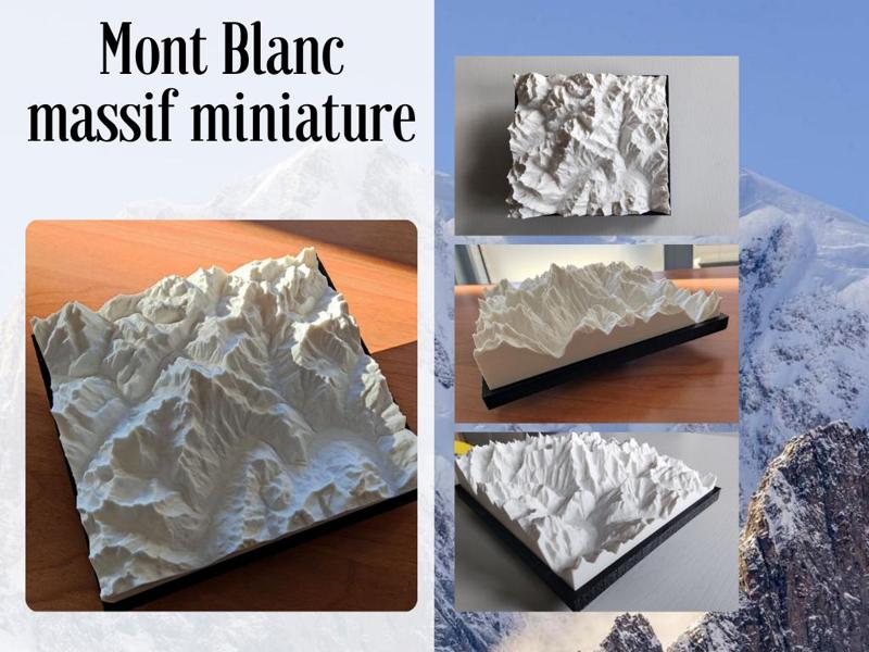 Mont Blanc massif miniature