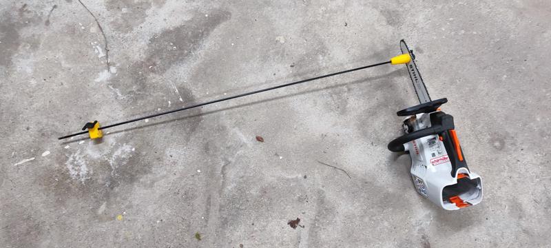 Chainsaw meter stick attachment