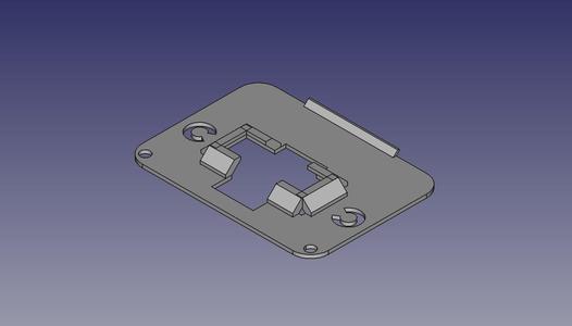 Logitech Webcam backplate for the Elgato Prompter.