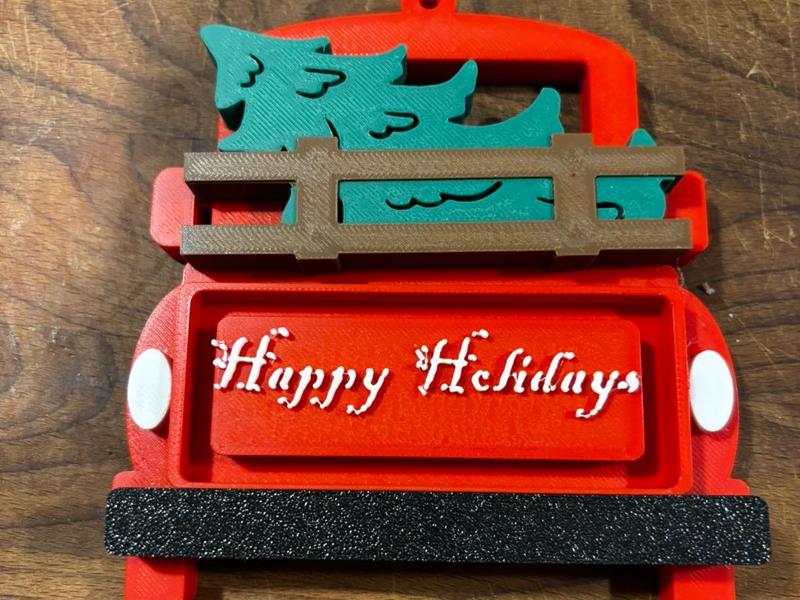 Red Truck Christmas Ornament