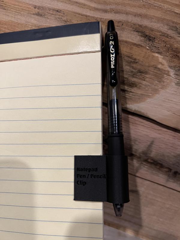 Notepad Pen and Pencil Clip