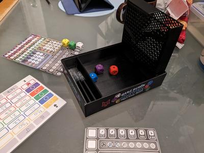 Ganz Shön Clever Folding Dice Tower and Box Insert