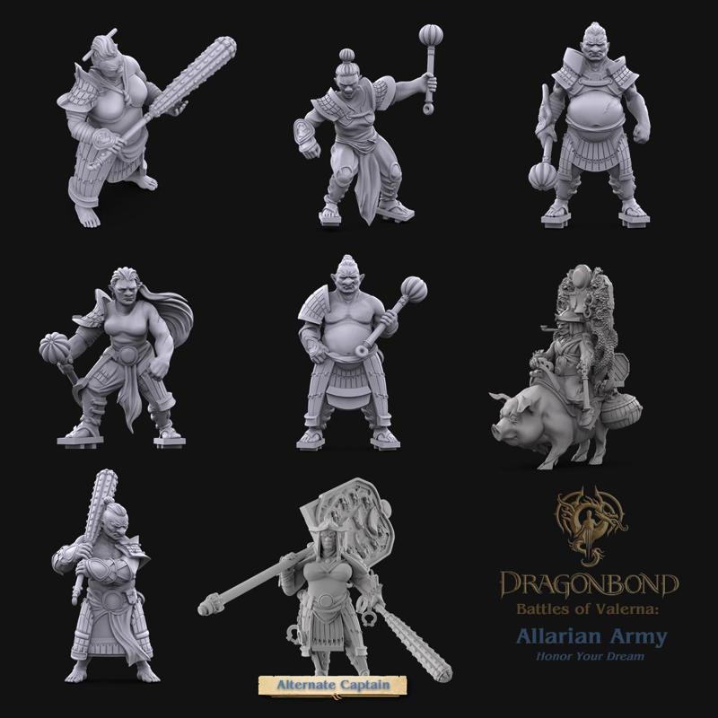 Allarian Grand Guild Enforcers Unit from Dragonbond Wargame