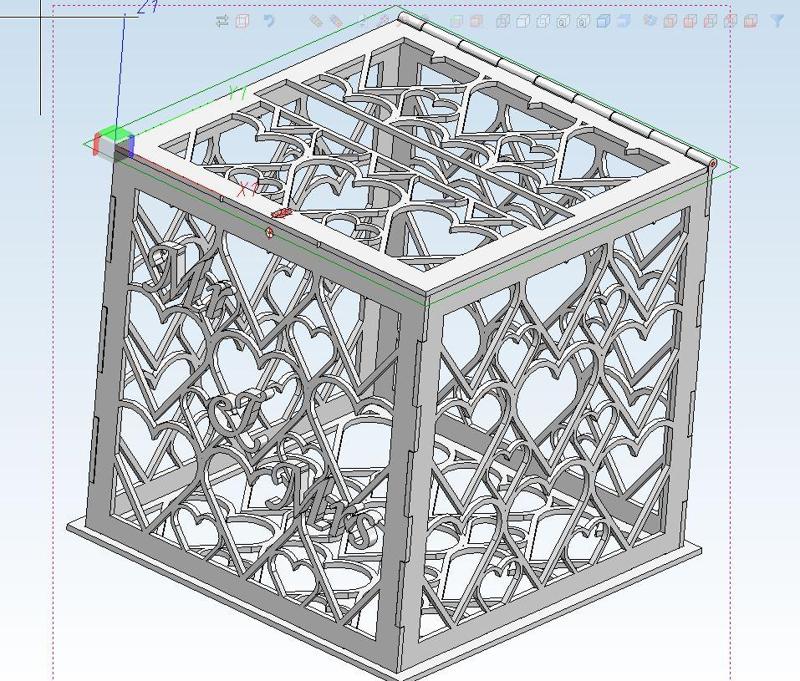Kartenbox für Hochzeitsgeschenkkarten