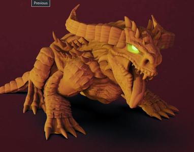 Lowpoly Dragon rip by mcka3ax