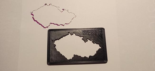 Czech Republic stencil map