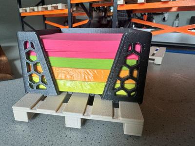 post it holder for pallets in miniwarehouse