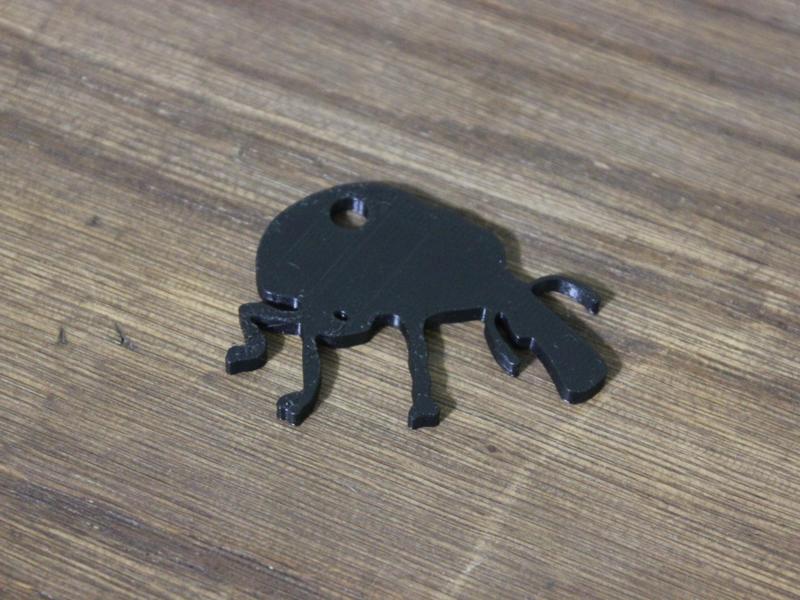 Grounded Weevil Keychain