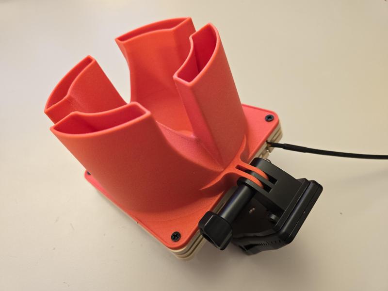 NV-AA1-12 Airflow Amplifier - action cam mount