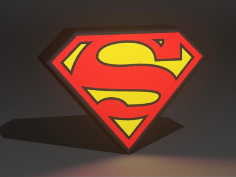 Superman Shield Wall Lamp – The Light of Heroes