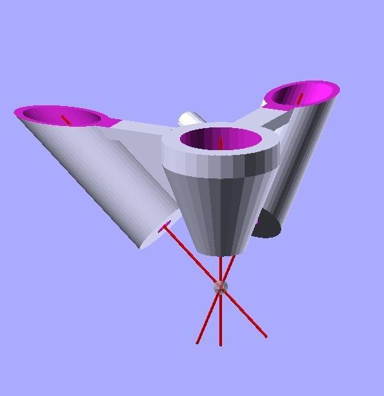 K40 Laser Air Nozzle + Double Pointer Mount