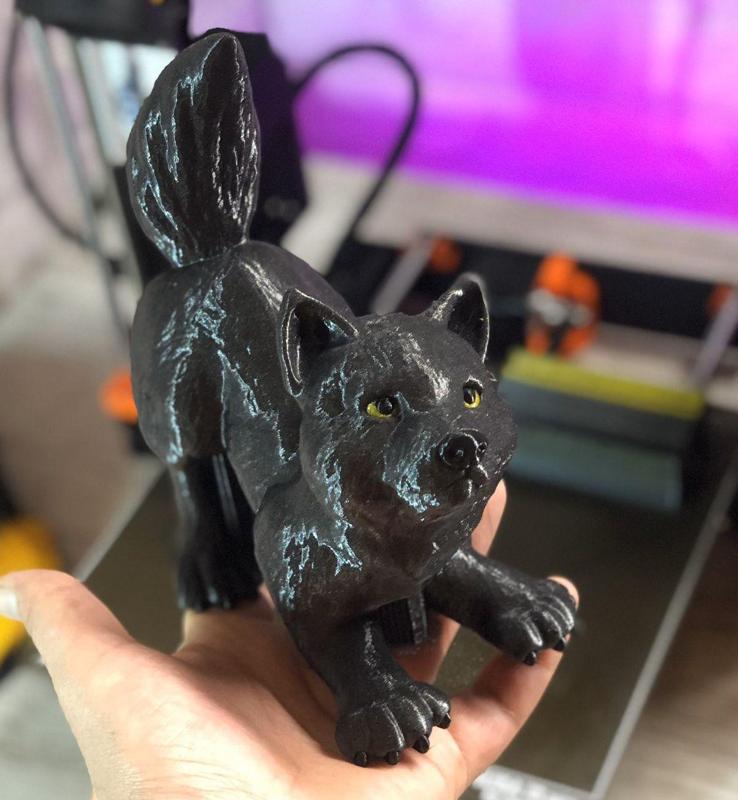 Wolfie! Multi material Wolf cub model
