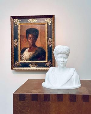 Zamorka (Black girl) sculpture - Anton Ažbe