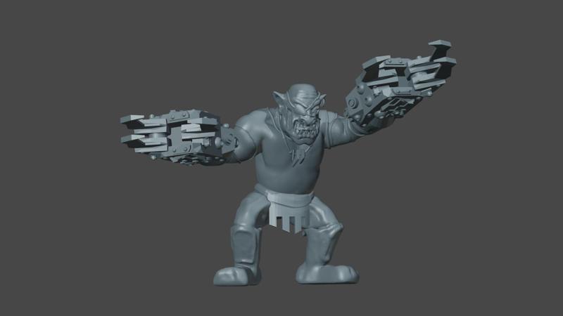 Orc Brawler with Power Klaws