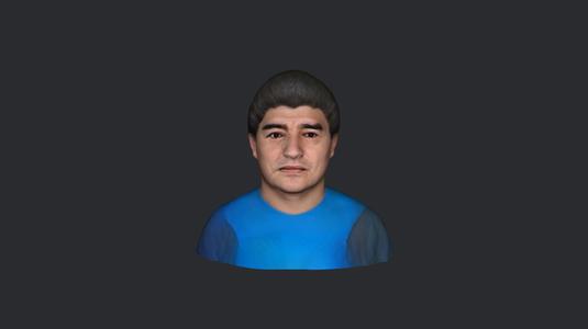 Diego Maradona-bust/head/face ready for 3d printing