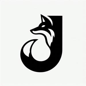 Fox alphabet: Letter J (version 3)