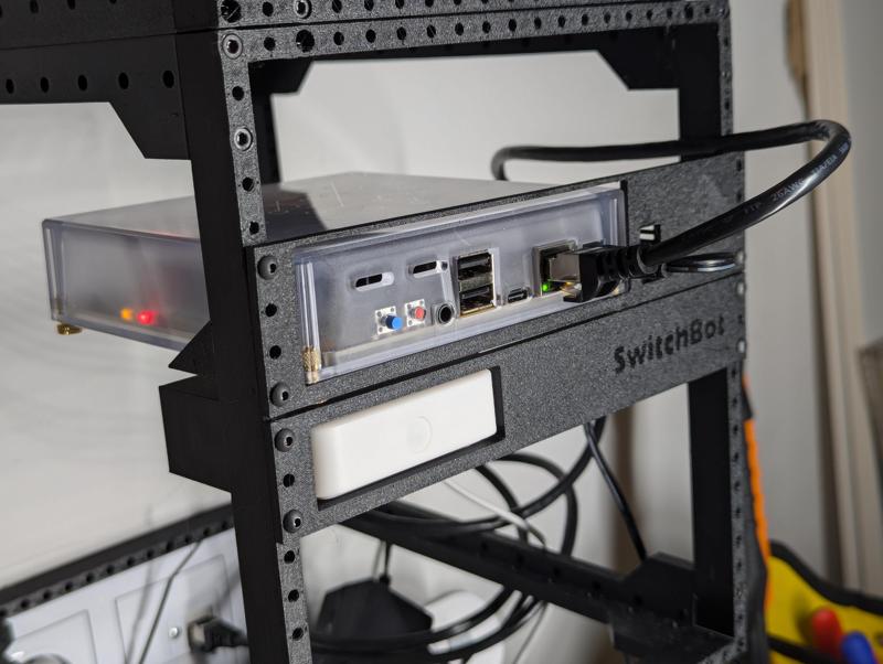 19cm Mini Server Rack - Home Assistant Yellow Mount