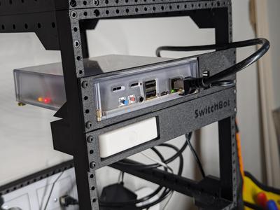 19cm Mini Server Rack - Home Assistant Yellow Mount