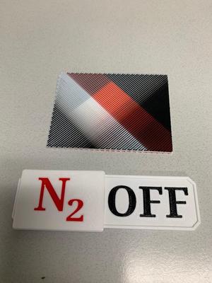 On or Off N2 Gas Sliding Sign