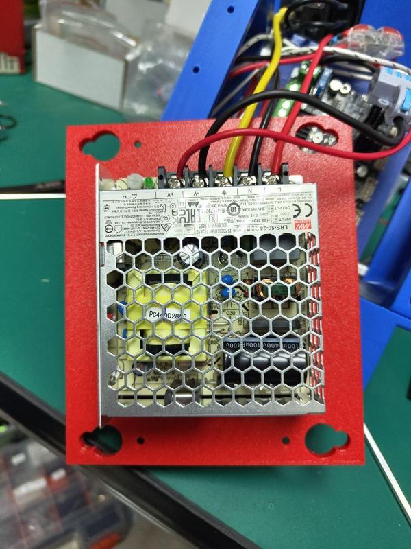 Recreator 3D Fun Size MK6 - Bottom for MeanWell PSU LRS-50-24