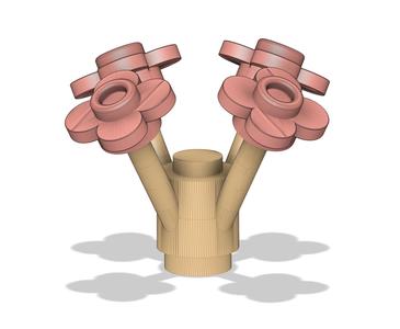 High Poly LEGO Flowers - Home Decoration