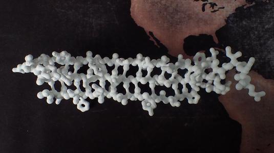 Beta-sheet from a porin as balls and sticks