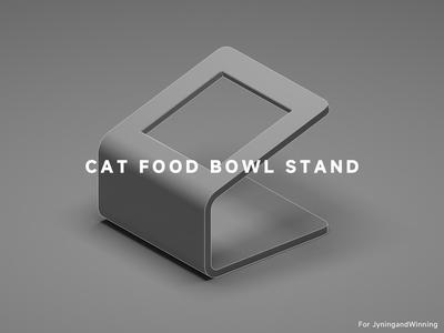CAT FOOD BWOL STAND (To fit square bowls）