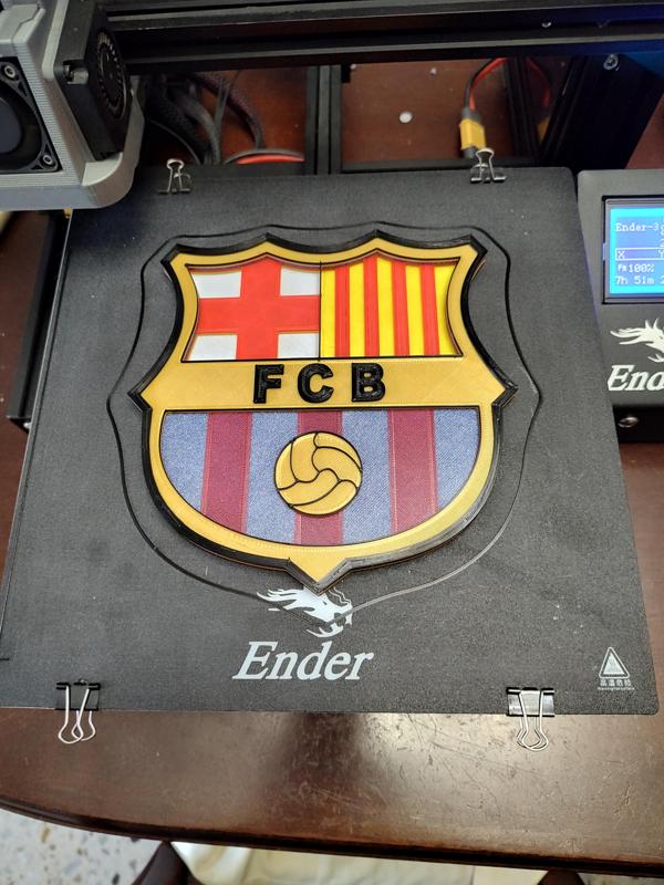 FC Barcelona multicolor shield