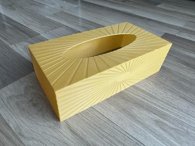 Tissue box cover plain / sunray style - Rossmann Alouette size - Vase mode