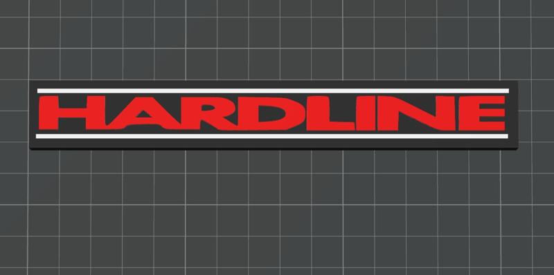 Hardline 80s band sign